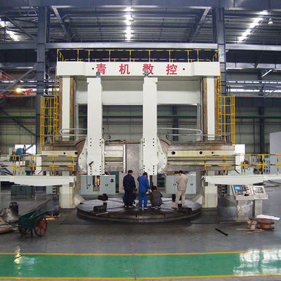Đường xoay thẳng đứng CNC cột kép cho các bộ phận đặc biệt lớn Φ6300mm đường kính xoay
